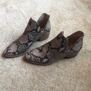 Dolce Vita Snakeskin Booties